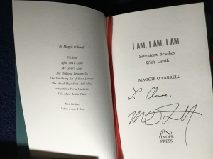 Maggie O'Farrell signed copy I Am, I Am, I Am