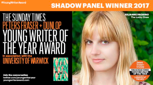 Young Writer of the Year Award Shadow Panel Winner