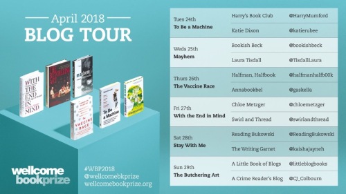 Wellcome Book Prize Blog Tour 2018